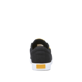 Supra Mens STACKS II VULC Low Top Shoes Black/Golden/white | US-11470